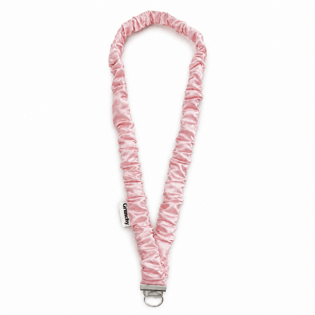 Pink | Pink Grunchy lanyard detail
