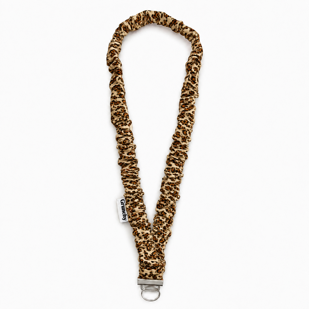 Leopard | Long Leopard Grunchy lanyard detail