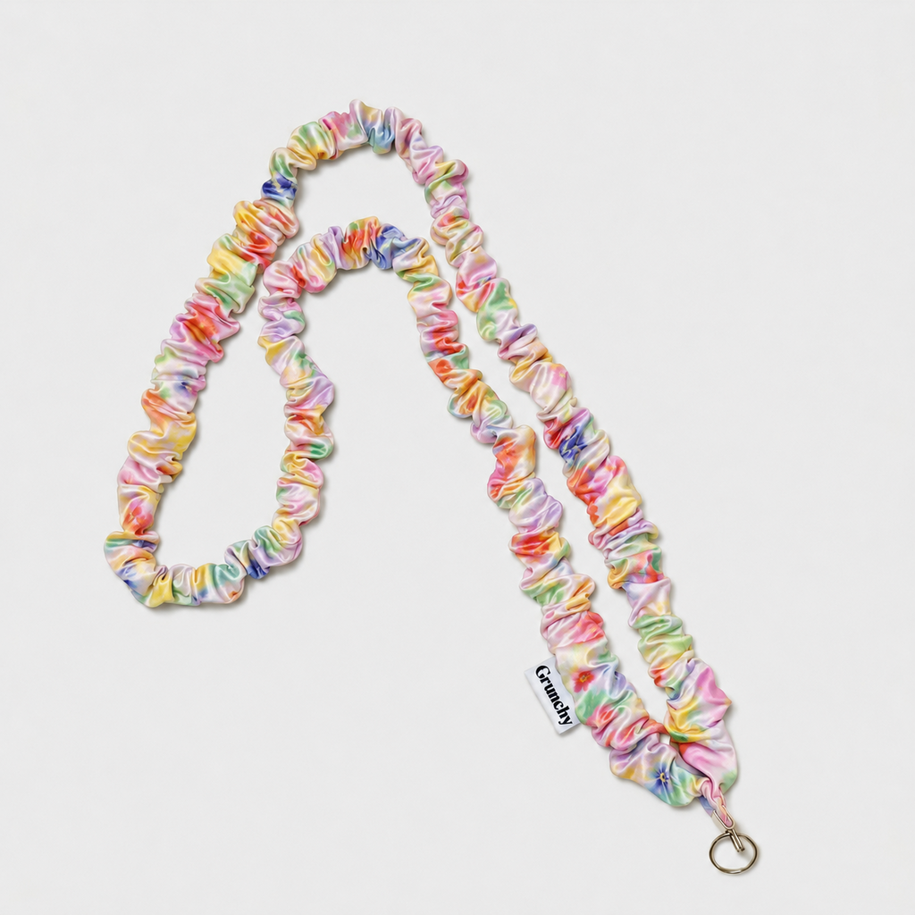 Flower | Long Flower Grunchy lanyard detail