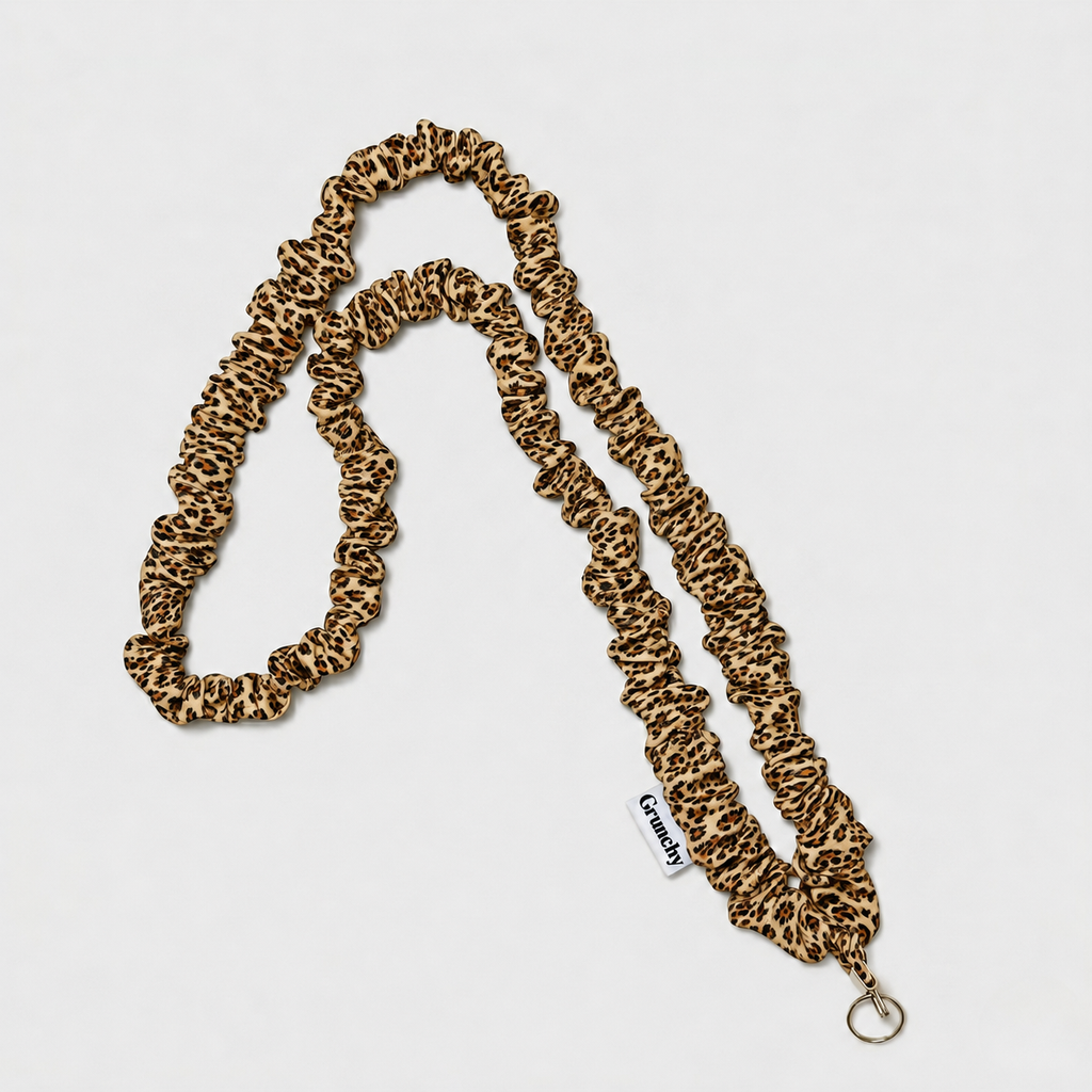 Leopard | Long Leopard Grunchy lanyard detail
