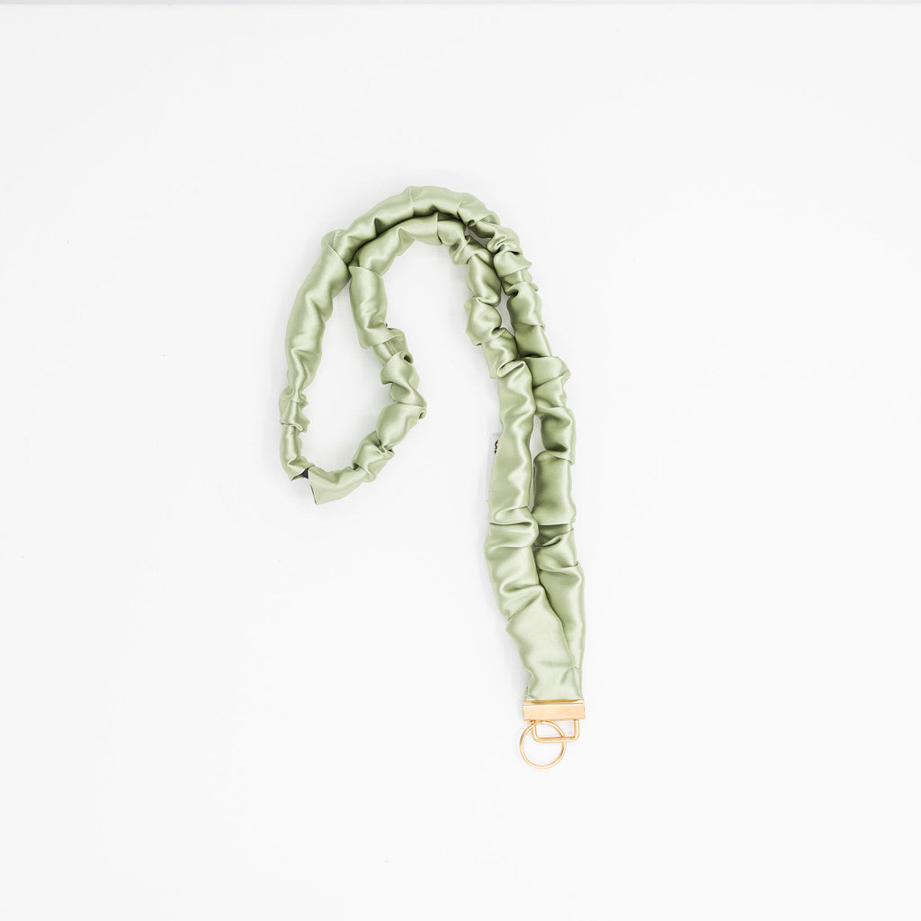 green | Short Green Grunchy lanyard detail